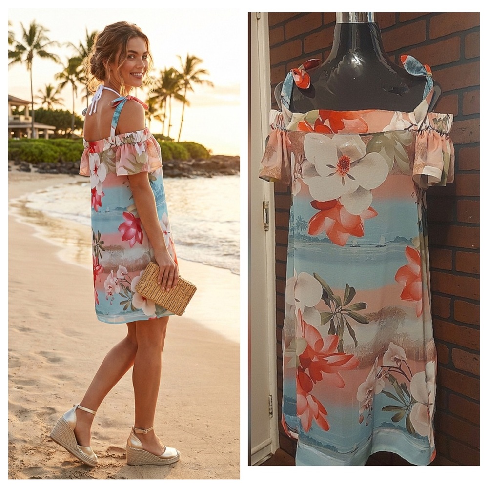 Ted Baker Floral Cover Up Dress Resort Beach Vacation